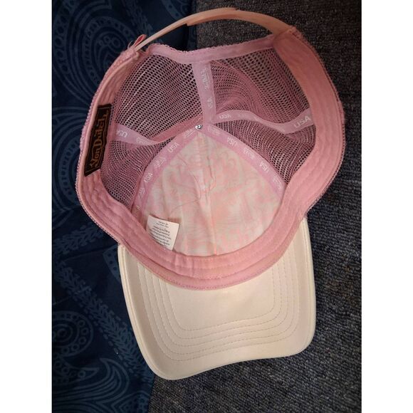 Vintage y2k womens trucker cap pink baseball hat mesh
